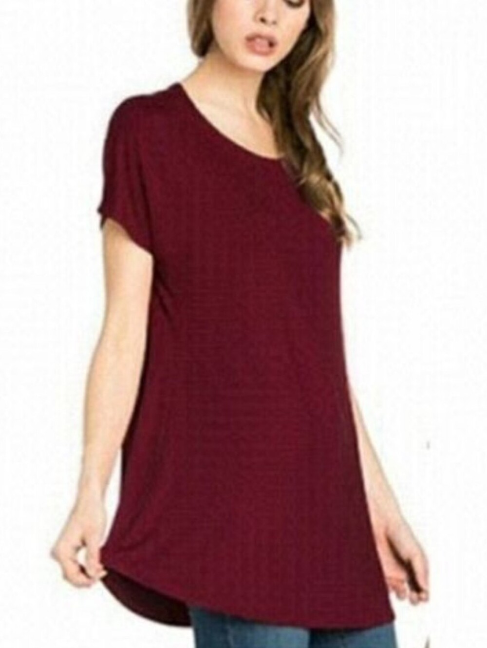 ZENANA Short Sleeve Red Top Size 3XL NWT